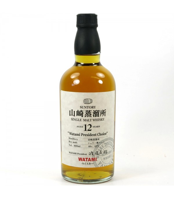 Suntory The Yamazaki Single Malt Whisky Watami President Choice 12 Years  Old 66cl