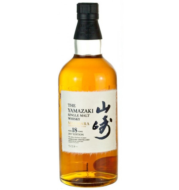 Suntory The Yamazaki Single Malt Whisky Mizunara Japanese Oak Cask 18 Years Old 2017 Edition 70cl
