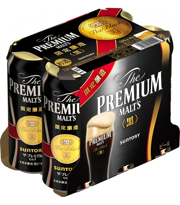 Suntory The Premium Malt's Kuro 50cl X6